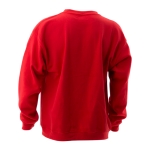Sweatshirt personalizada unissexo para brinde cor vermelho