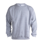 Sweatshirt personalizada unissexo para brinde cor cinzento primeira vista