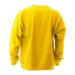 Sweatshirt personalizada unissexo para brinde cor amarelo