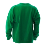 Sweatshirt personalizada unissexo para brinde cor verde