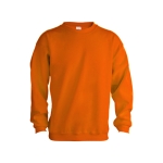 Sweatshirt personalizada unissexo para brinde cor cor-de-laranja primeira vista