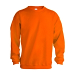 Sweatshirt personalizada unissexo para brinde cor cor-de-laranja primeira vista