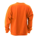 Sweatshirt personalizada unissexo para brinde cor cor-de-laranja