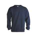 Sweatshirt personalizada unissexo para brinde cor azul-marinho primeira vista