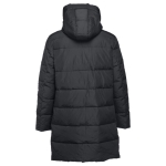 Parka com capuz acolchoada para oferecer cor preto segunda vista