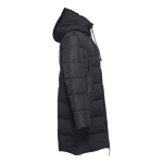 Parka com capuz acolchoada para oferecer cor preto