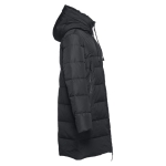 Parka com capuz acolchoada para oferecer cor preto terceira vista