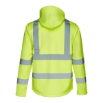 Casaco de visibilidade com capuz em poliester 320 g/m2 THC Zagreb Work cor amarelo fluorescente