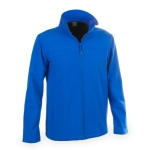 Casaco softshell impermeável e transpirável 300 g/m2 MKT Baidok cor azul primeira vista