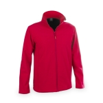 Casaco softshell impermeável e transpirável 300 g/m2 MKT Baidok cor vermelho primeira vista