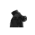 Casaco quente e impermeável com logotipo cor preto sétima vista