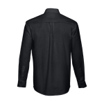 Camisa elegante de manga comprida com logo cor preto segunda vista