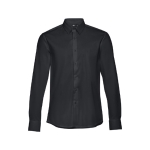 Camisas personalizadas corte ajustado, homem 115 g/m2 THC Paris cor preto primeira vista