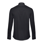 Camisas personalizadas corte ajustado, homem 115 g/m2 THC Paris cor preto