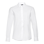 Camisas personalizadas corte ajustado, homem 115 g/m2 THC Paris cor branco