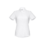 Camisas Oxford para mulher, algodão e poliester 130 g/m2 THC London WH cor branco primeira vista