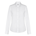 Camisas para mulher em algodão e poliamida 115 g/m2 THC Paris cor branco