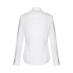 Camisas para mulher em algodão e poliamida 115 g/m2 THC Paris cor branco segunda vista