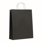 Saco de papel grande para entregar a clientes 90 g/m2 Retail Colors Large cor preto