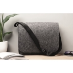 Bolsa de tiracolo em feltro para oferecer cor cinzento vista conjunto