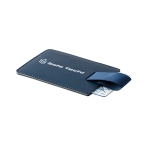 Porta-cartões com bloqueio RFID para empresas cor azul imagem com logo 6