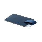 Porta-cartões com bloqueio RFID para empresas cor azul quinta vista