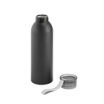 Garrafa de alumínio personalizada com pega de silicone 660ml Alu Cool cor preto terceira vista