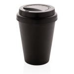 Copo takeaway de plástico e parede dupla de 300ml Takeaway Daily cor preto