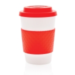 Copos para chá ou café personalizáveis cor vermelho segunda vista