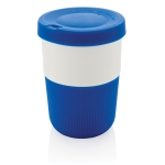 Copo takeaway sustentável de PLA grande e 380ml Funny cor azul