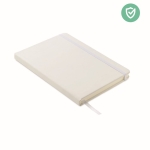 Caderno A5 com capa macia antibacteriana cor branco