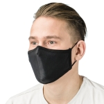 Máscaras reutilizáveis para personalizar cor preto quarta vista