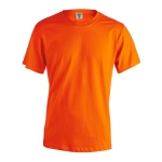 T-shirts básicas 100% algodão para estampar cor cor-de-laranja primeira vista