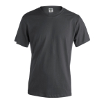 T-shirts básicas 100% algodão para estampar cor cinzento-escuro primeira vista