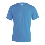T-shirts básicas 100% algodão para estampar cor azul-claro primeira vista
