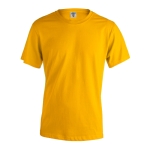 T-shirts básicas 100% algodão para estampar cor amarelo-escuro primeira vista