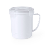 Lancheira em forma de caneca para líquidos 710ml Tupper Líquidos cor branco