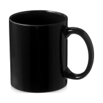 Caneca cerâmica em várias cores para brinde cor preto