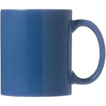 Caneca cerâmica em várias cores para brinde cor azul segunda vista frontal