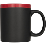 Caneca lousa Chalk 330ml cor vermelho segunda vista frontal