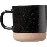 Caneca personalizada de cerâmica de base por esmaltar 360ml Design cor preto