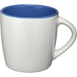 Caneca corporativa branca com cor no interior cor azul