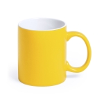 Caneca de cerâmica de alta qualidade colorida de 350ml Magic Colors cor amarelo primeira vista