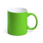 Caneca de cerâmica de alta qualidade colorida de 350ml Magic Colors cor verde primeira vista