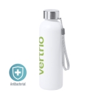 Garrafas personalizadas antibactérias 600ml Elegant White segunda vista