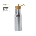 Garrafas de aço para brindes com pega de bambu 600ml Stylish terceira vista