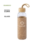 Garrafas de vidro com manga de cortiça e pega 500ml Crystal Cork cor transparente quinta vista