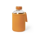 Garrafa de vidro publicitária em várias cores cor cor-de-laranja primeira vista