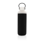 Garrafa com bolsa de silicone personalizável cor preto segunda vista