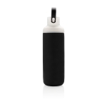 Garrafa com bolsa de silicone personalizável cor preto terceira vista